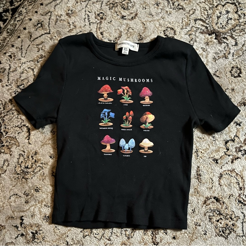 “Magic Mushrooms” crop top